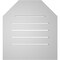 Ekena Millwork Octagonal Top Surface Mount PVC Gable Vent: Functional, w/ 3-1/2"W x 1"P Standard Frame, 22"W x 24"H GVPOT22X2401SF - alternate 5